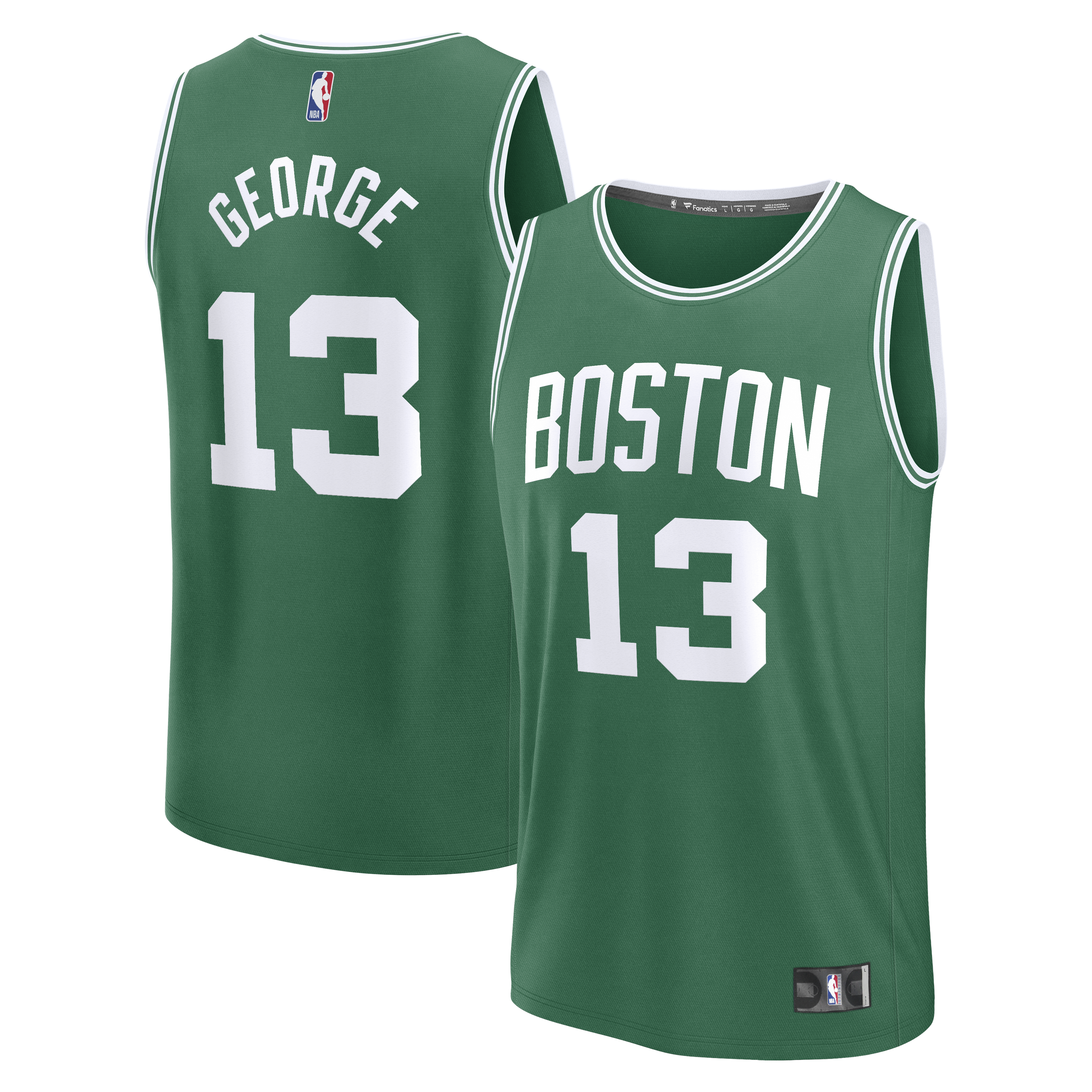 [JED] Paul George Boston Celtics Fast Break Replica Jersey - Icon Edition - Kelly Green