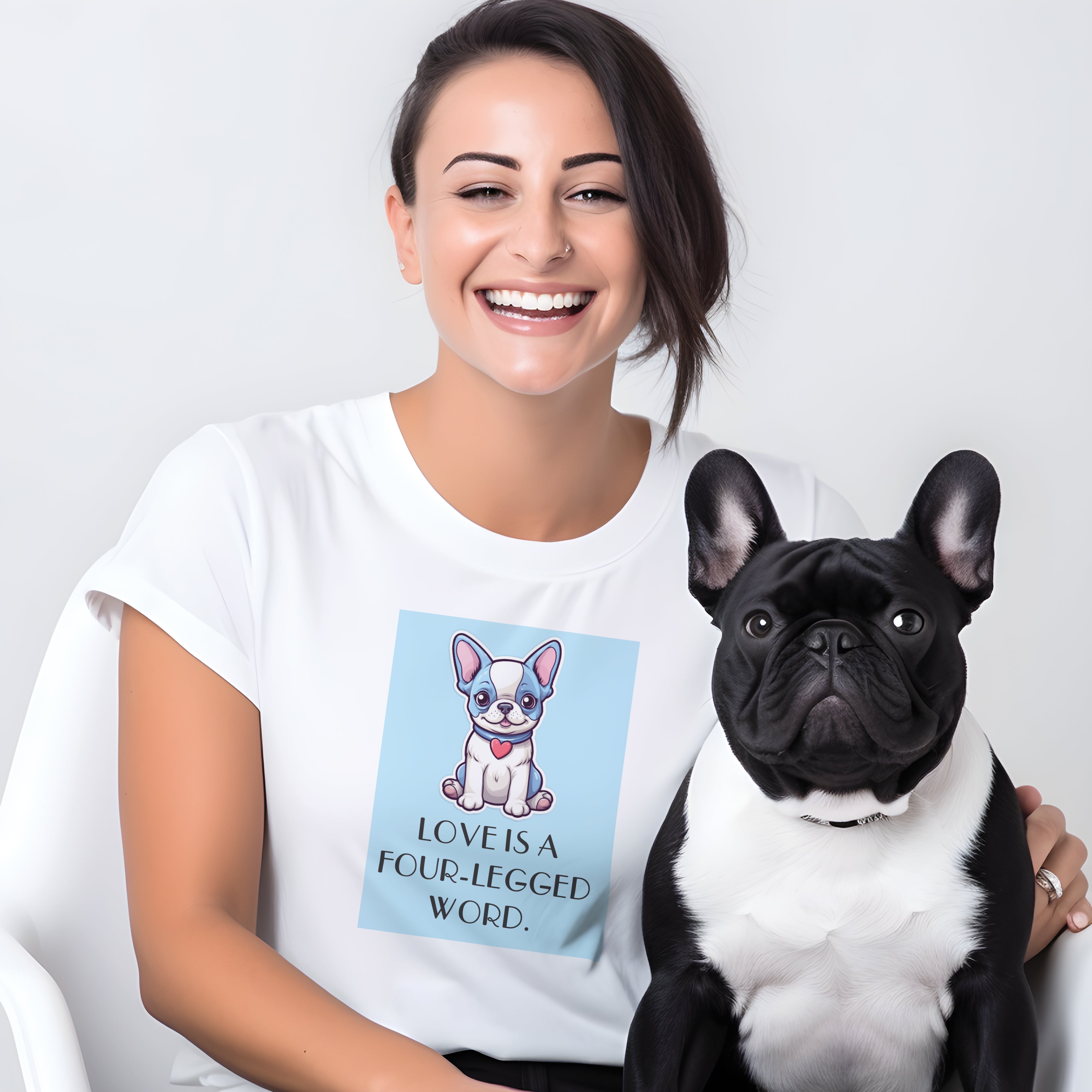 Pet-Lover Cute & Comfy Bulldog Tee - Unisex T-shirt for Dog Owners