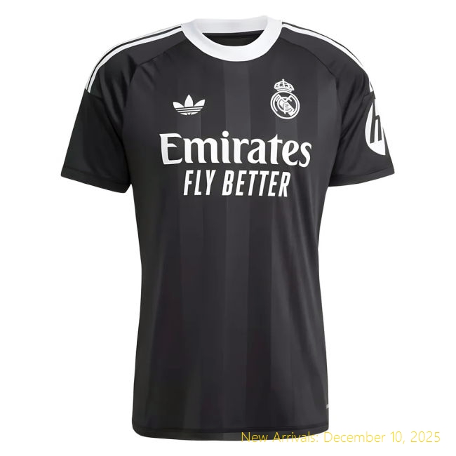 2025-2026 Real Madrid Third Shirt - Authentic Kit - Black Color