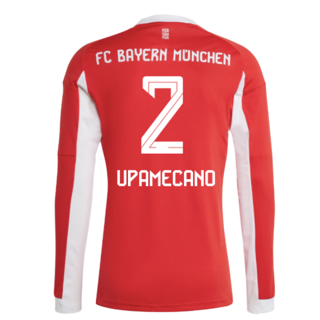 2025-2026 Home Shirt by Bayern Munich Long Sleeve