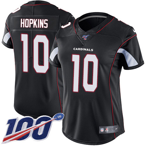 Official NFL A C Cardinals #10 DeAndre Hopkins Black Limited Jersey