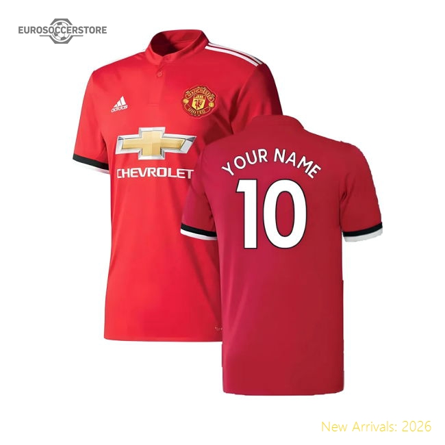 Manchester United 2017-18 Home Shirt ((Excellent) 4-5 Year) (Your Name)
