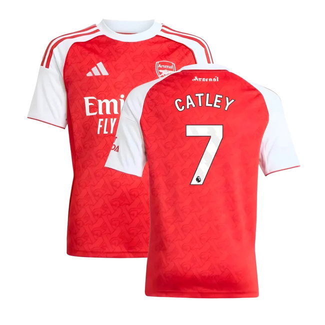 Arsenal Home Football Shirt 2025-20 - Catley 7 L M S Kids