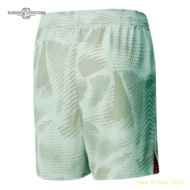 Authentic 2024-2025 Man City Away Goalkeeper Shorts (alpine Snow)