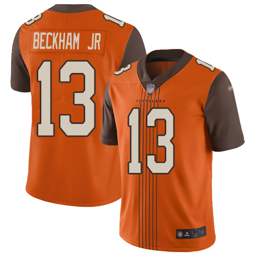 Official NFL Cleveland Browns #13 Odell Beckham Brown Limited Jersey