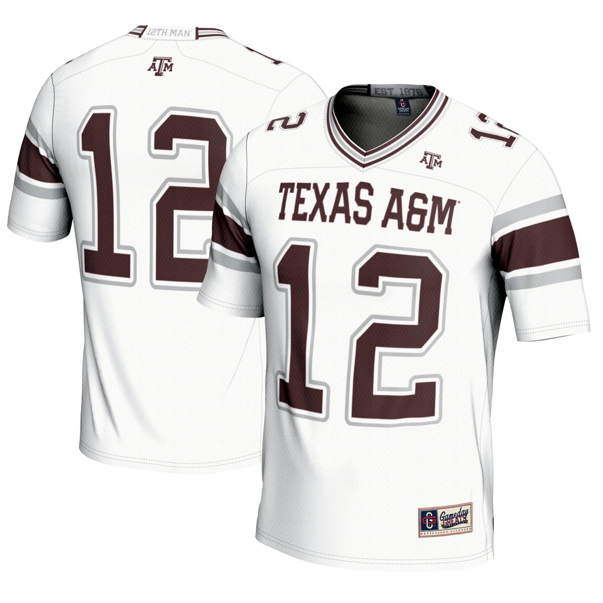[NJP] Texas A&M Aggies GameDay Greats Football Lightweight Fashion Jersey - White