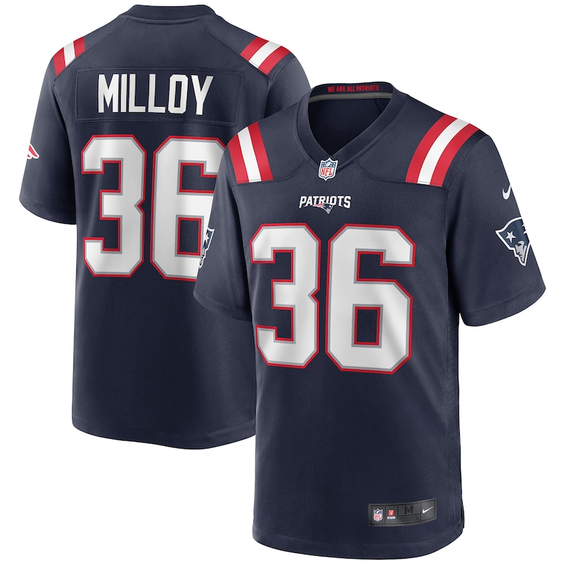 None Lawyer Milloy New England Patriots Fan Favorite Team Authentic...
