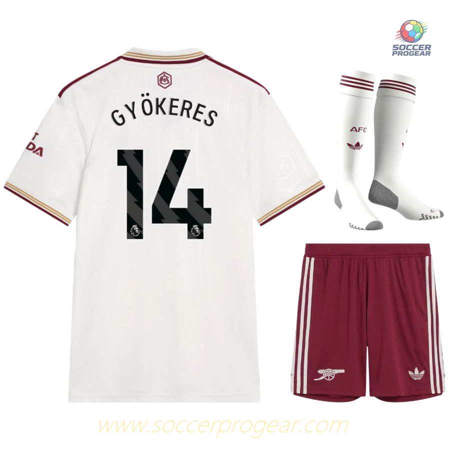 Arsenal 2025-26 Edition Gyokeres Third Football Jersey Kids Edition Shirt