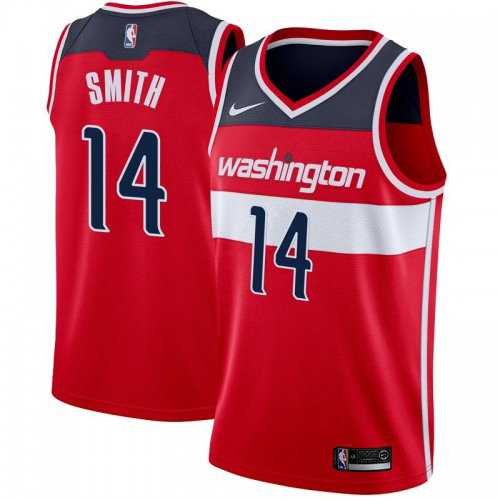 Superior Wizards Ish Smith #14 2024 Icon Swingman NBA Jersey Red -