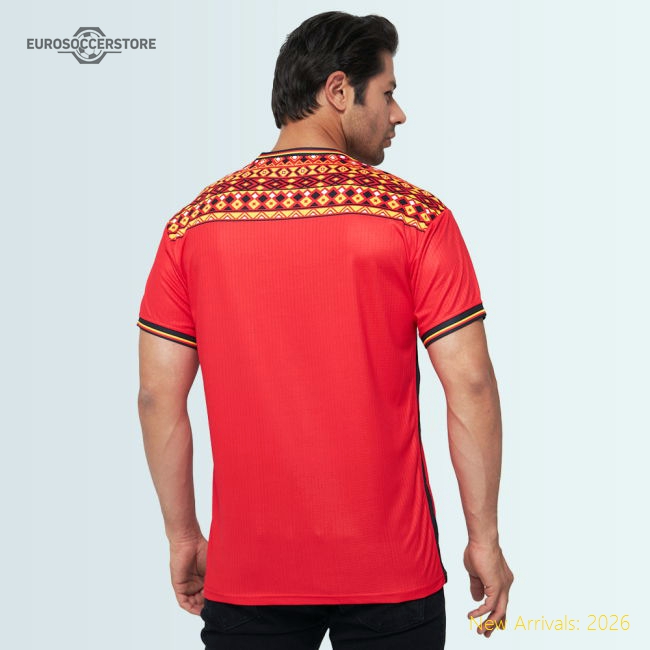 Belgium Legacy Football Jersey Red (Wolvate) Adult Short Sleeve