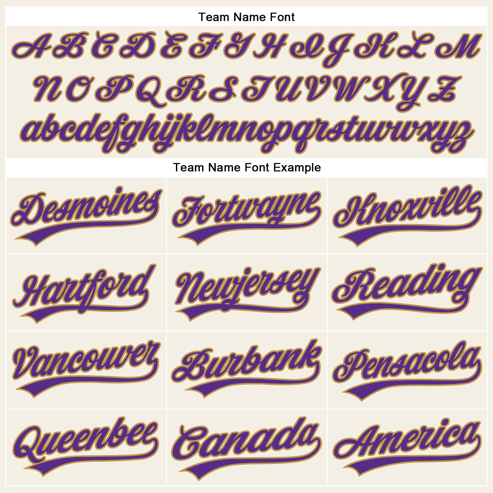 Custom Cream Purple Pinstripe Old Gold Authentic Baseball Jersey