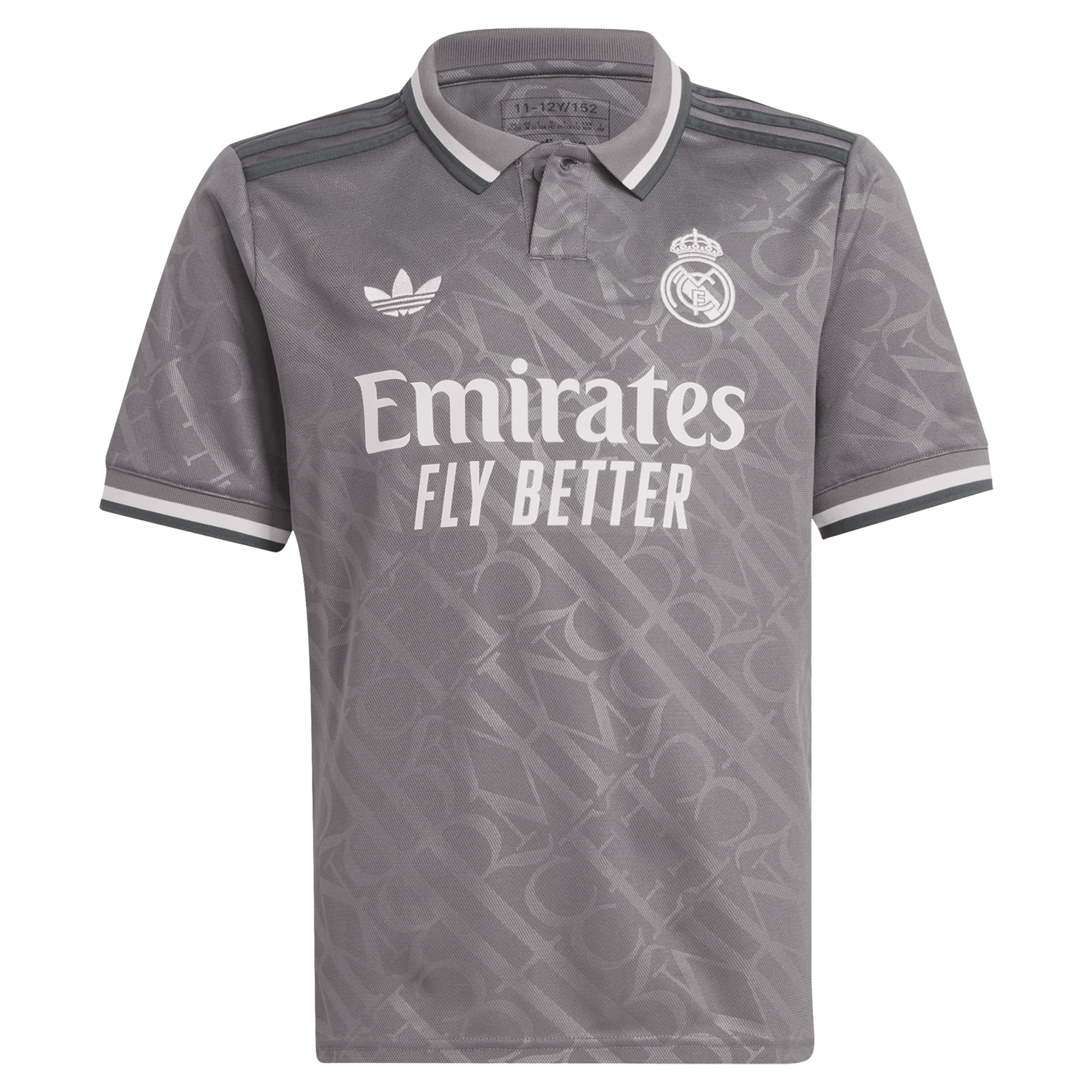 [SJH] Vini Jr. Real Madrid Originals Youth 2024/25 Third Replica Player Jersey - Charcoal