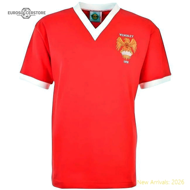 High-Quality Manchester Reds 1958 FA Cup Final Retro Shirt