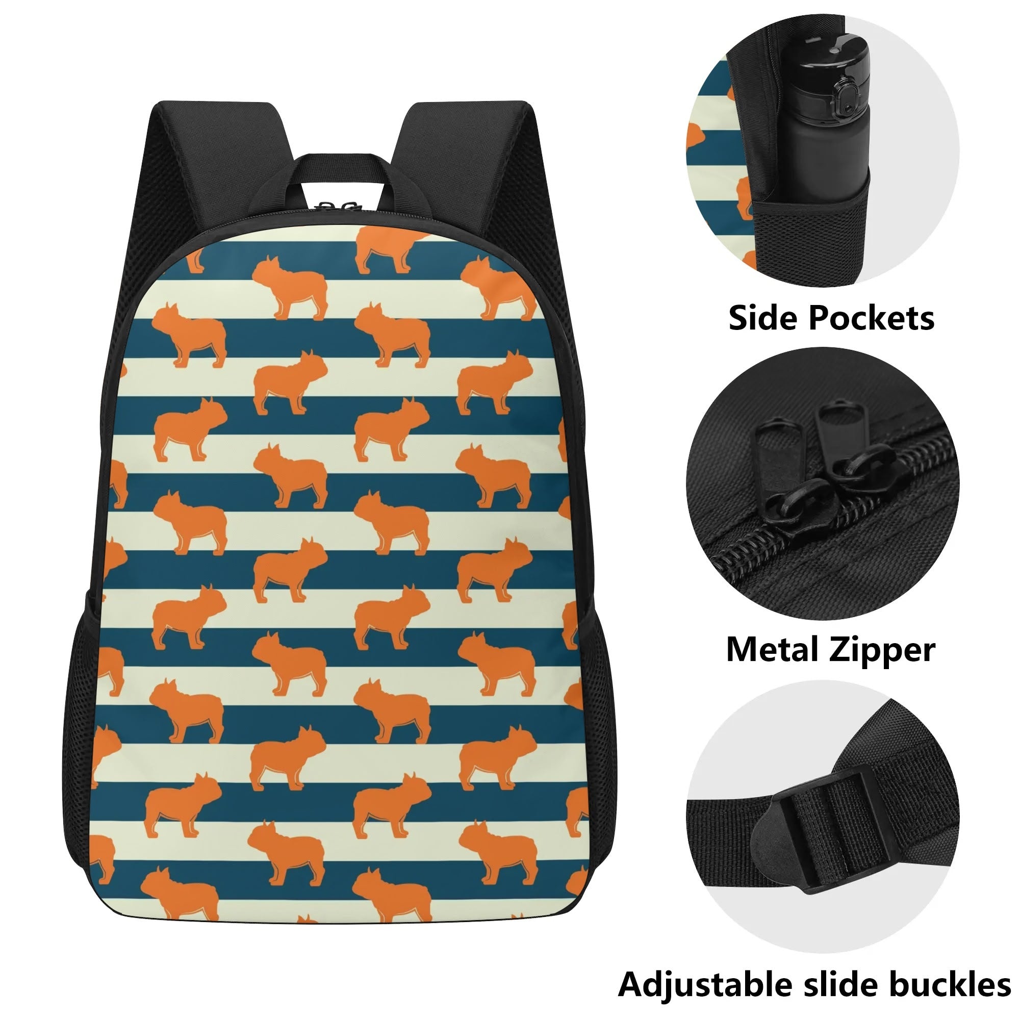 Teddy - Comfortable 17 Inch Backpack Indoor Use | Vet-recommended