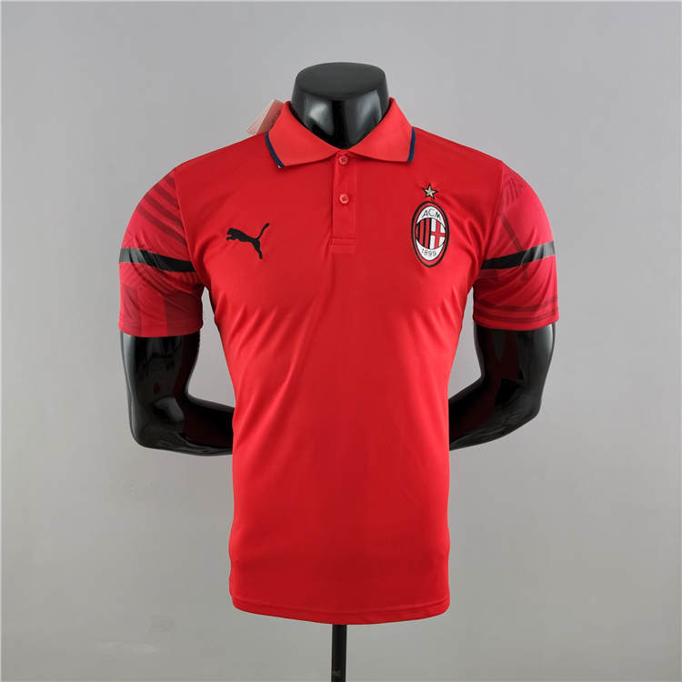 Genuine AC Milan 2223 Red Polo Shirt - Official Replica 9115