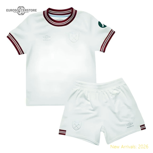 Official 2023-2024 West Ham Away Infant Mini Kit - Premium Quality