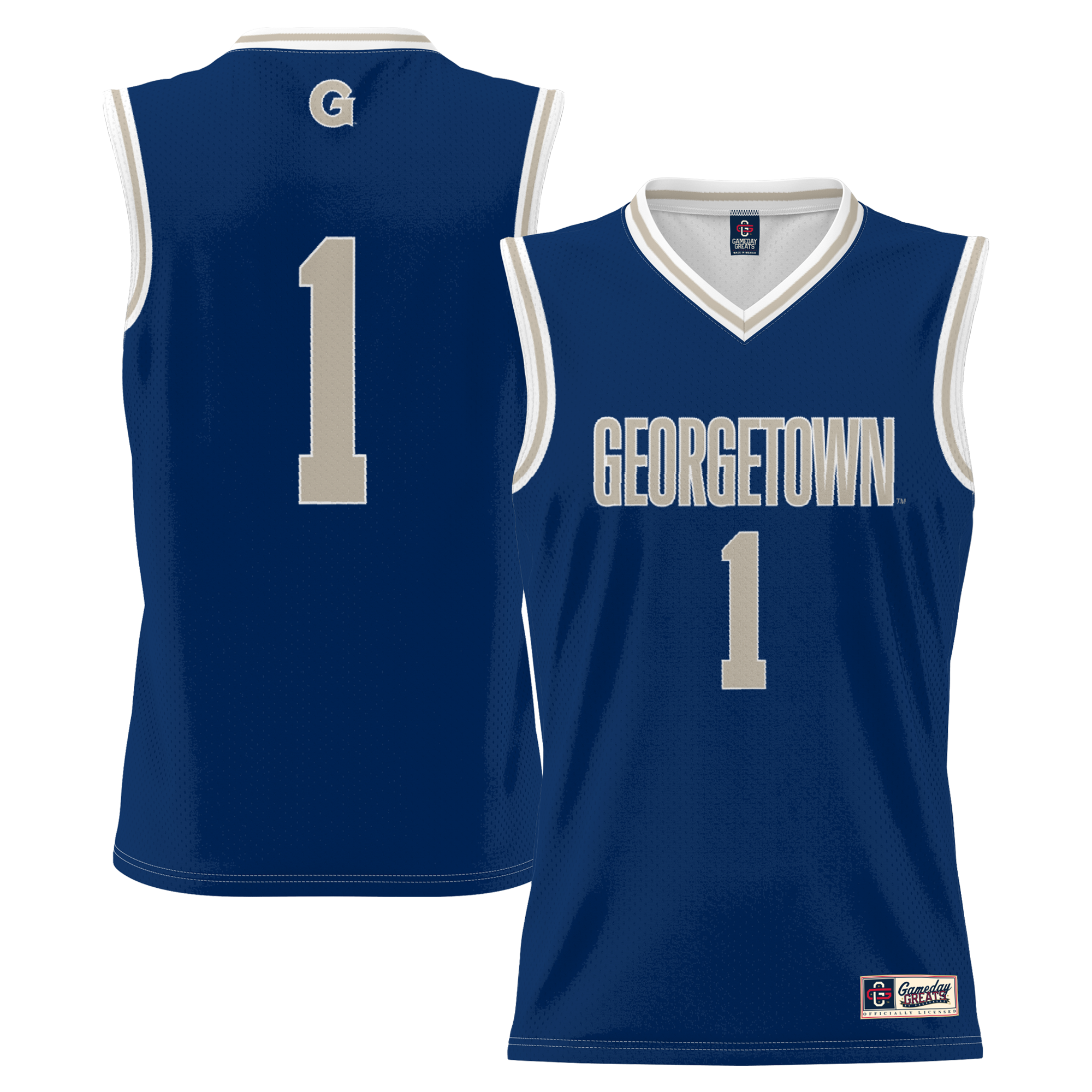 [NJP] Women's Georgetown Hoyas GameDay Greats Lightweight Basketball Jersey - Navy