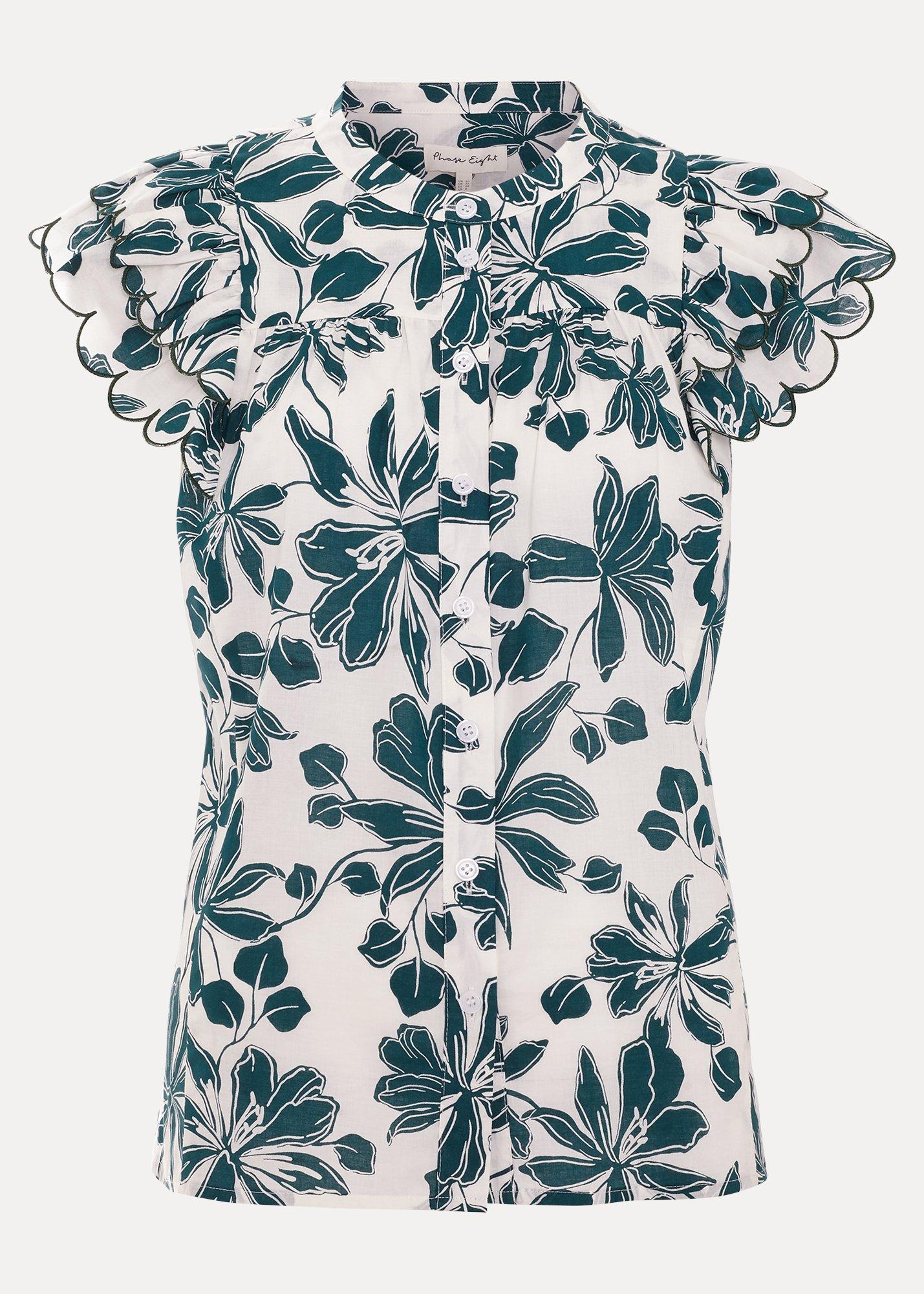 Rena Cotton Floral Blouse