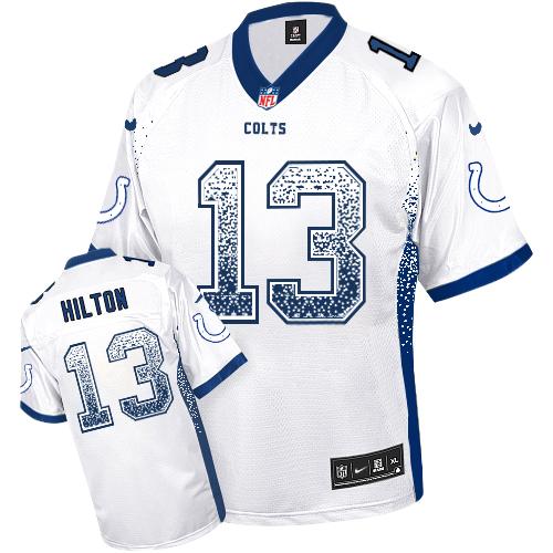 Authentic NFL Indianapolis Colts #13 T.Y. Hilton White Elite Jersey