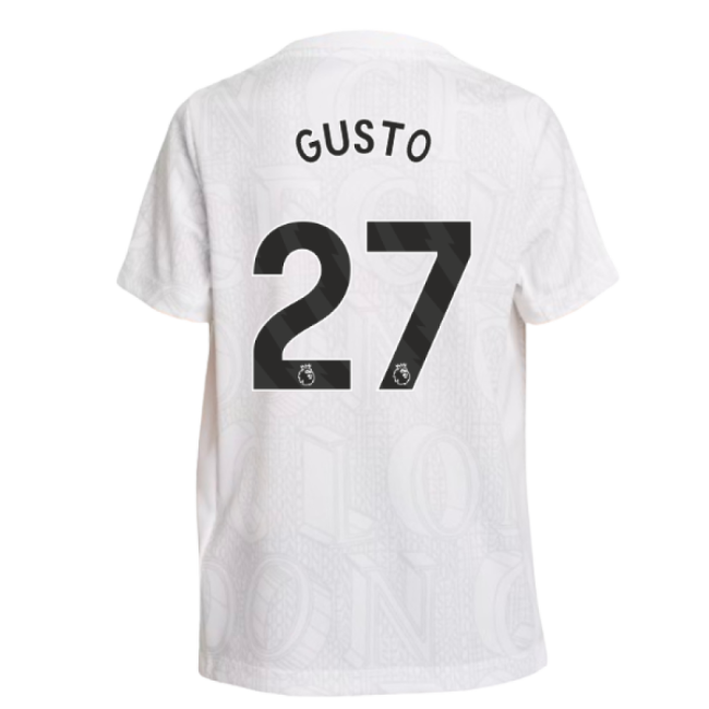 2025-2026 Chelsea Pre-Match Shirt (White) - Kids (Gusto 27)