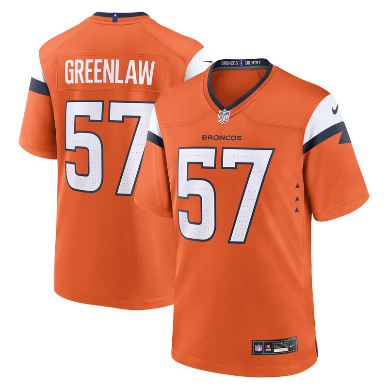 None Dre Greenlaw DEN Broncos Bold Elite Jersey Football Apparel