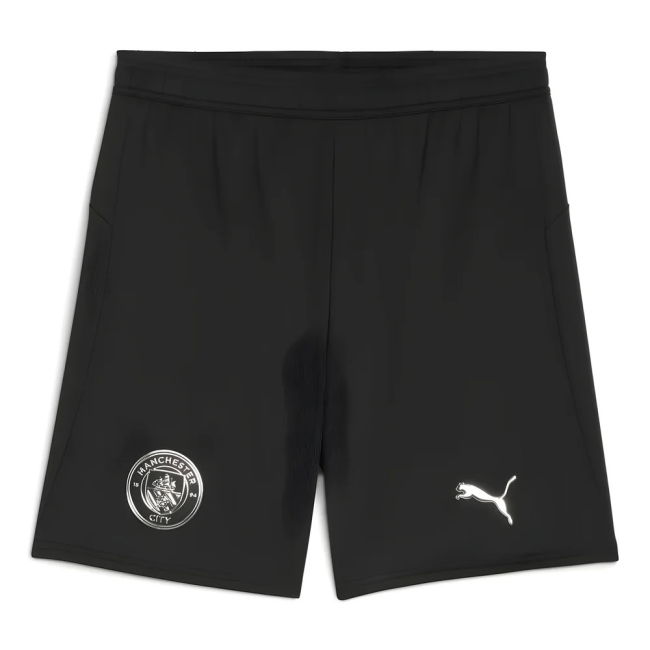 2025-2026 Man City Away Shorts (Black)