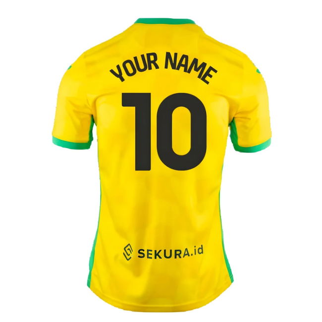 2024-2025 Norwich Home Shirt (Your Name) | Game Day | Premium Material