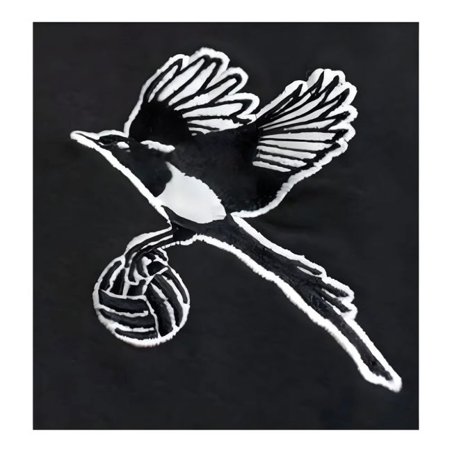 Newcastle Shearer The Magpie 9 Retro Shirt (Black)