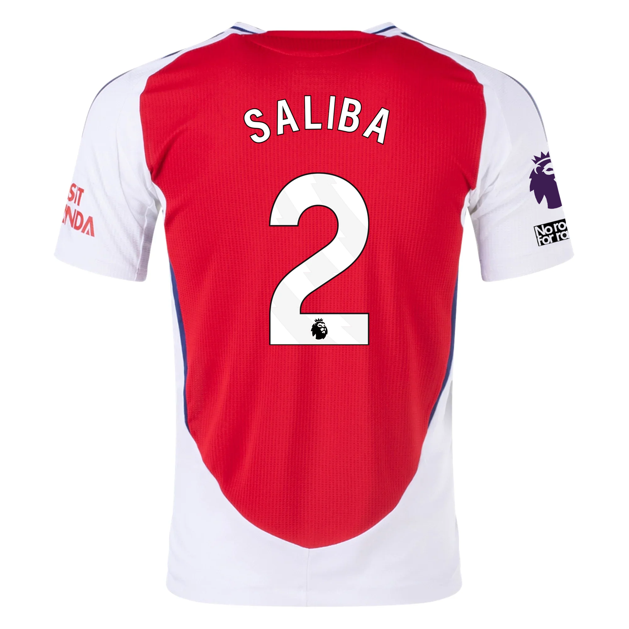 Arsenal Saliba 2024-2025 UCL Home Jersey – Authentic Shirt