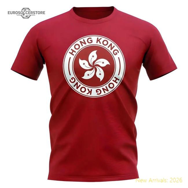 Hong Kong Football Badge T-Shirt (Red)