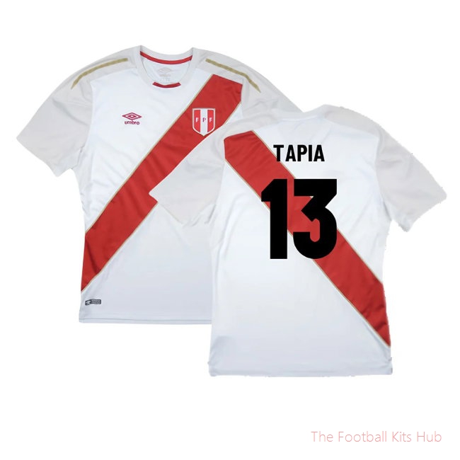 Peru 2018-19 Home Shirt ((Good) S) (Tapia 13)