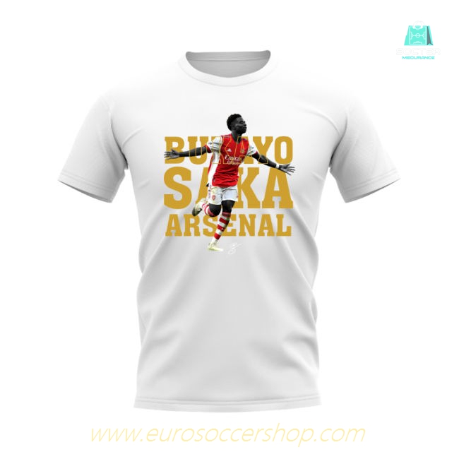 Bukayo Saka Arsenal Player Tee (White)