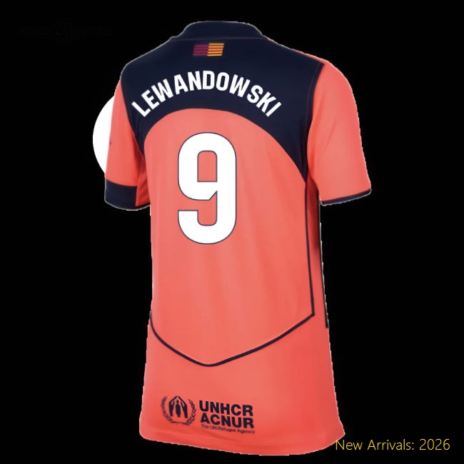 2025-2026 Barcelona Third Shirt (Kids) (Lewandowski 9)
