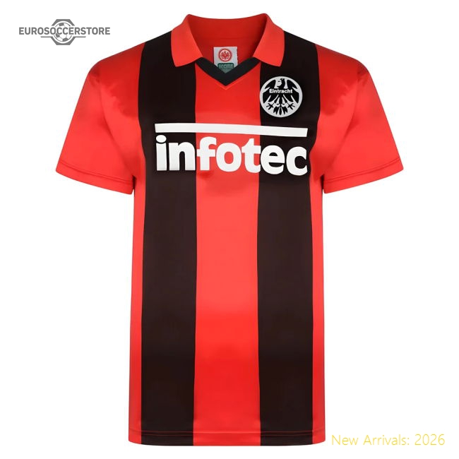 Top-grade Score Draw Eintracht Frankfurt 1982 Retro Football Shirt