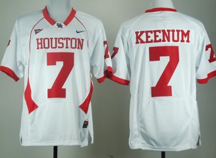 Men's None White 2024 game jersey Case Keenum #7 home jersey Jersey