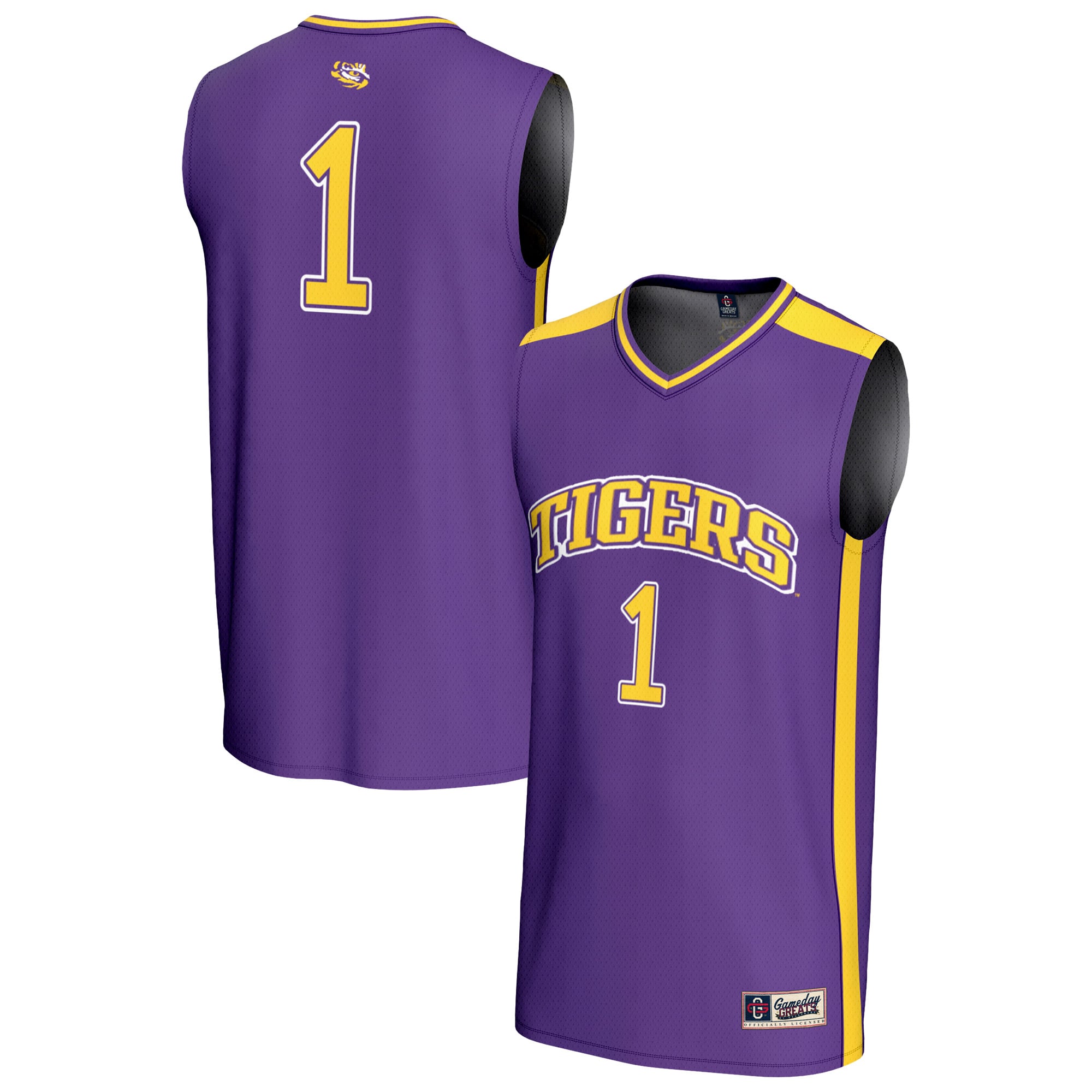#1 LSU Tigers GameDay Greats Youth Lightweight Basketball Fashion Jersey - Purple