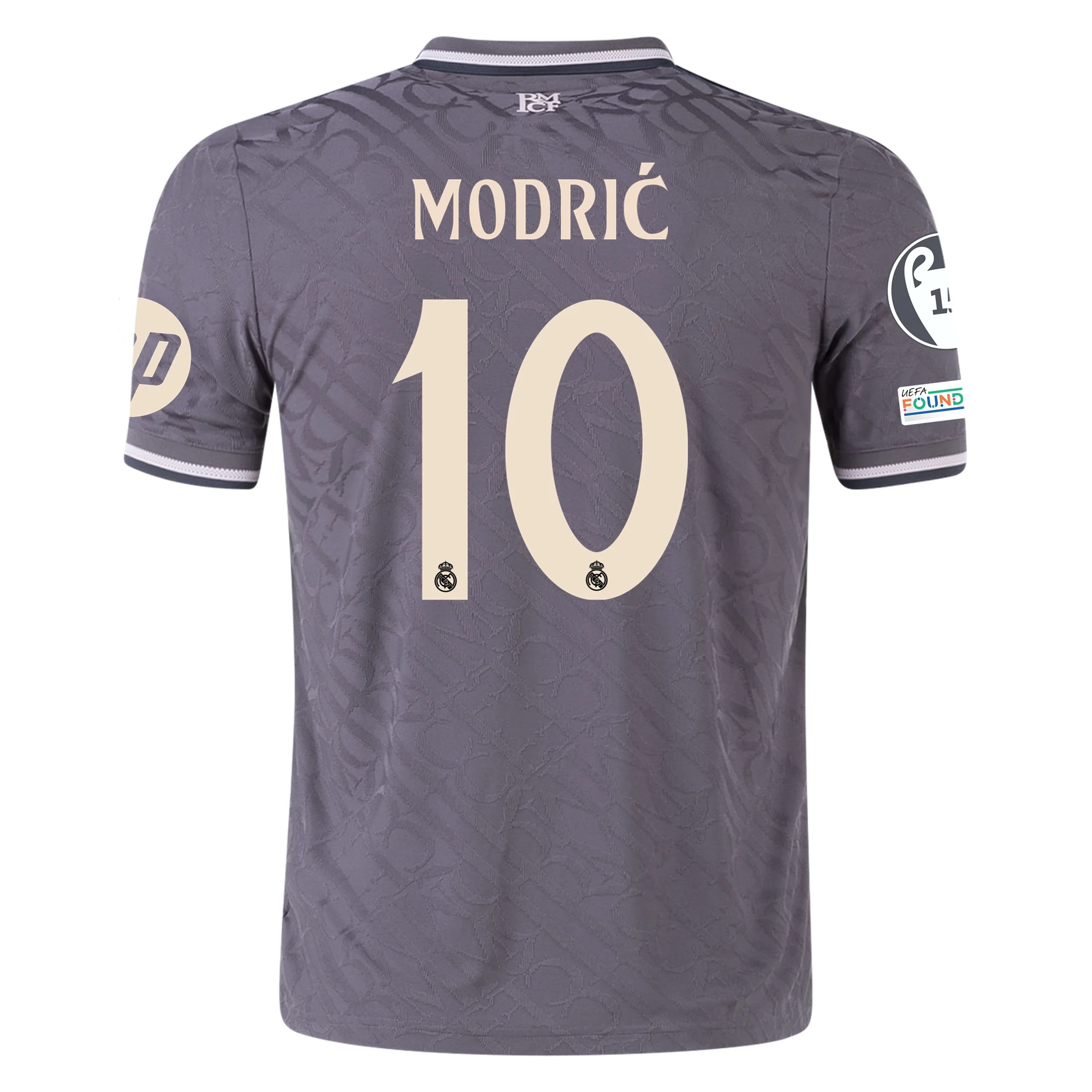 Buy Luka Modric Real Madrid Authentic Third Soccer Jersey 24/25 Champions League Charcoal