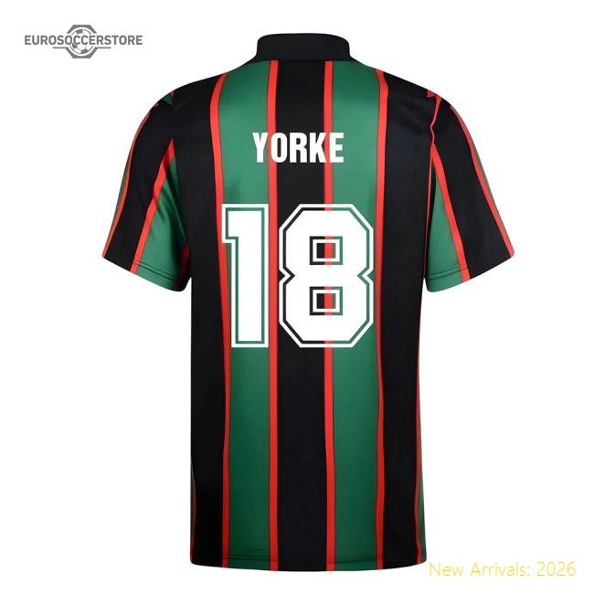 Score Draw Aston Villa 1994 Alternative Retro Shirt Yorke 18
