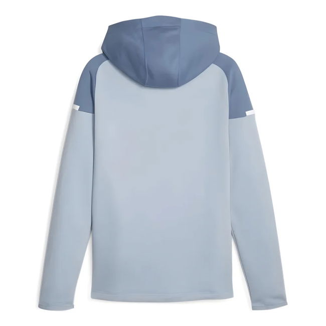 Adult 2023-2024 Man City Casuals Hooded Jacket (Blue Wash)