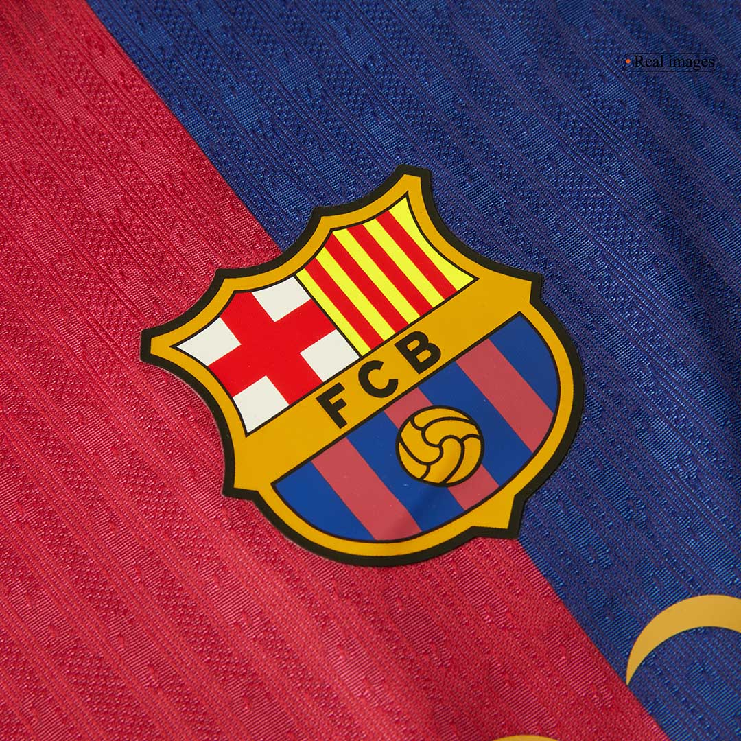 Player Version Barcelona Home Soccer Jersey 2024/25 - COLDPLAYAuthenti
