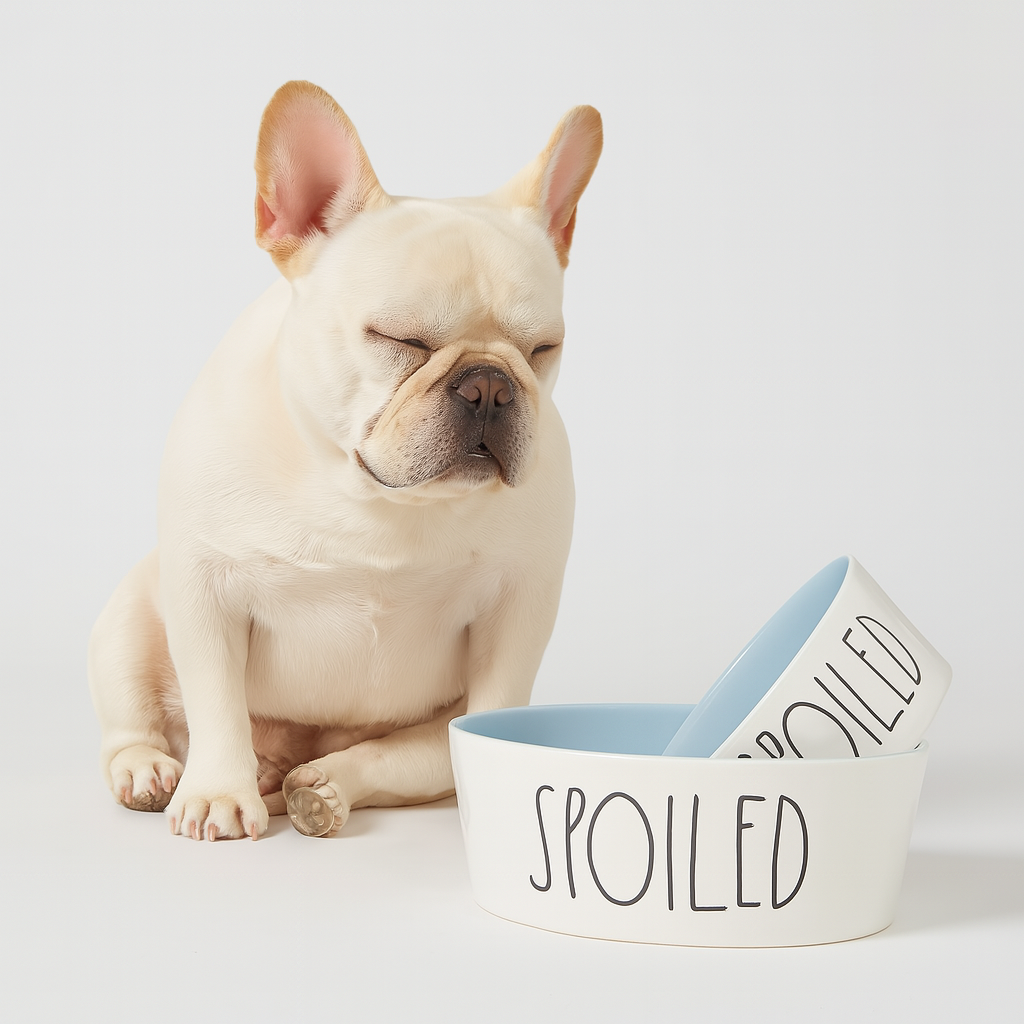 French Bulldog Bowlzy French Bulldog Spoiled Bowl – Non Slip Cartoon