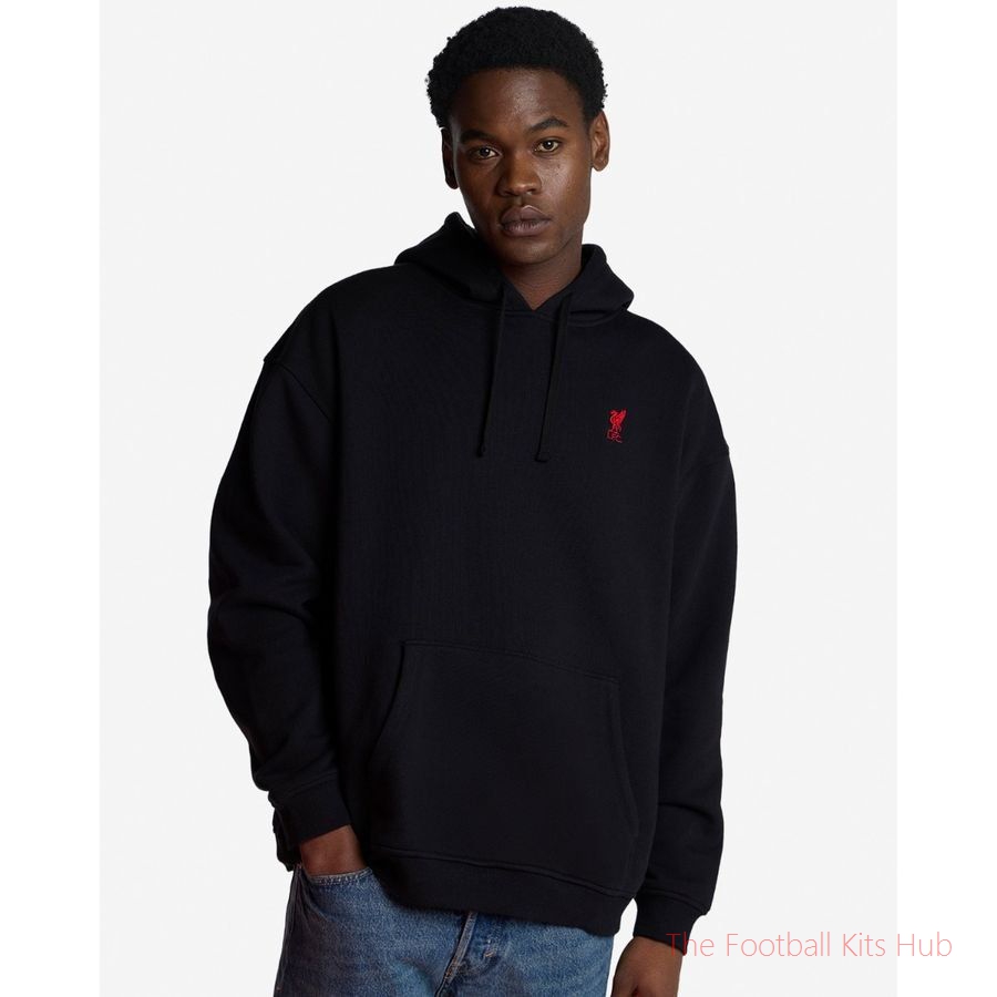 Liverpool Oversized Hoodie Logo - Black/Red