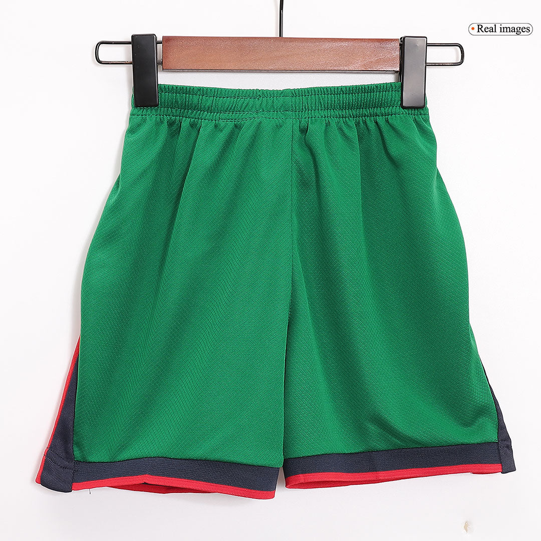 Kid's Portugal Home Jerseys Kit(Jersey+Shorts) Euro 2024 Authentic Kit