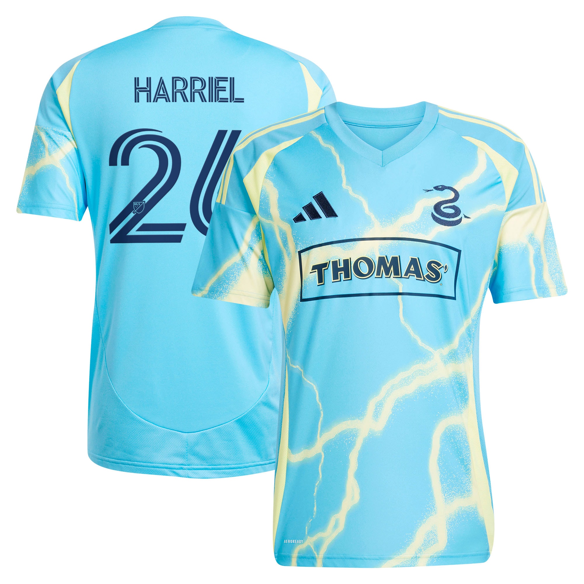 [SJH] Nathan Harriel Philadelphia Union 2025 The Voltage Kit Replica Jersey - Blue