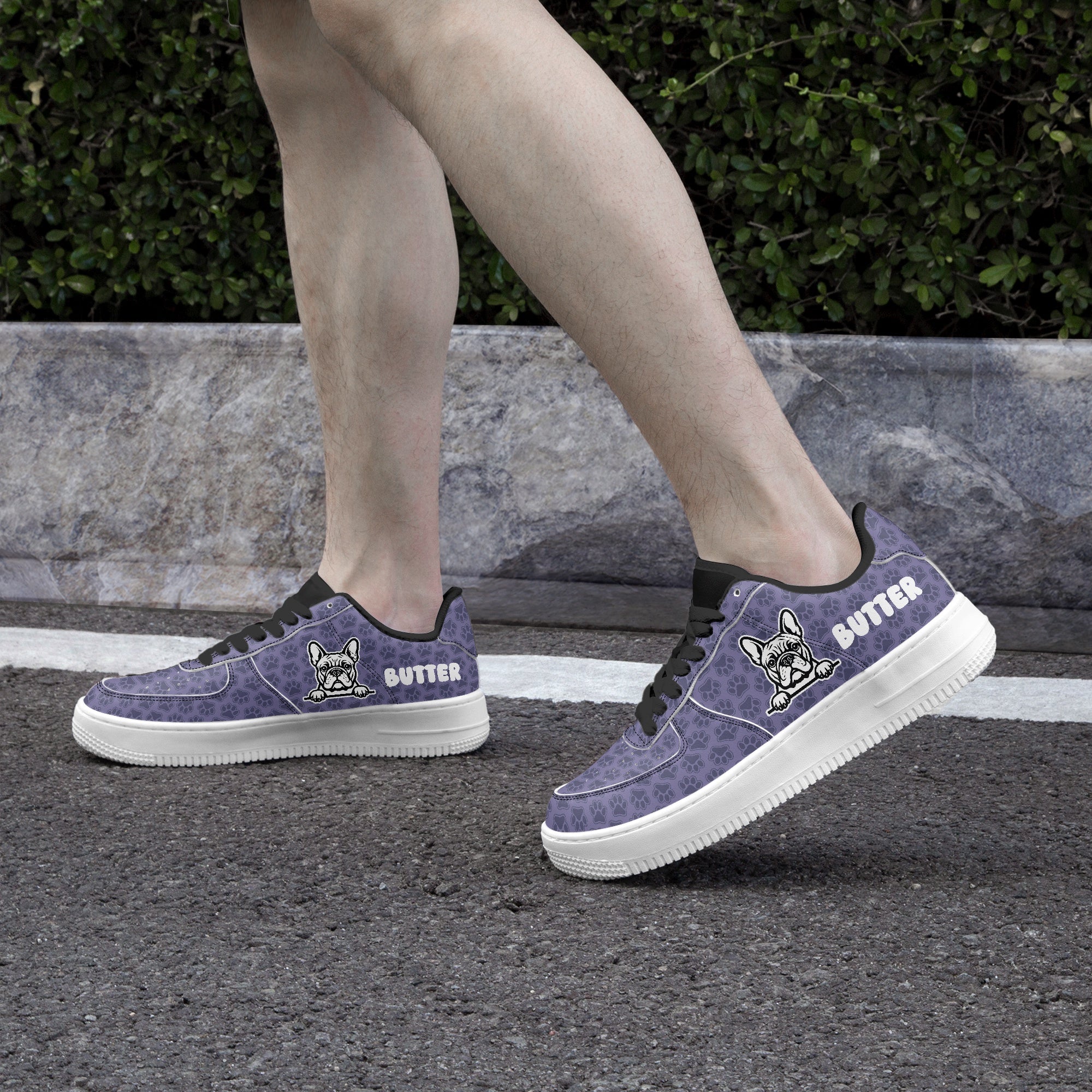 Everyday Cannoli - Personalized Low-top Leather Sneakers for Pet Stylish