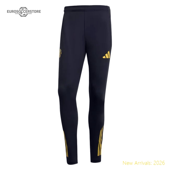 Official 2025-2026 Man Utd Eu Training Pants (black) - Premium