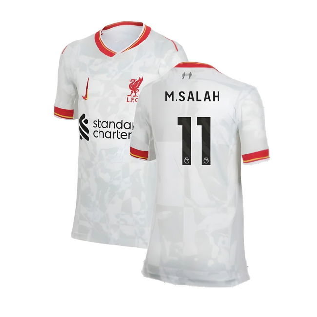 Liverpool 2024-20 Third Football Shirt with Salah Printing L M S Kids