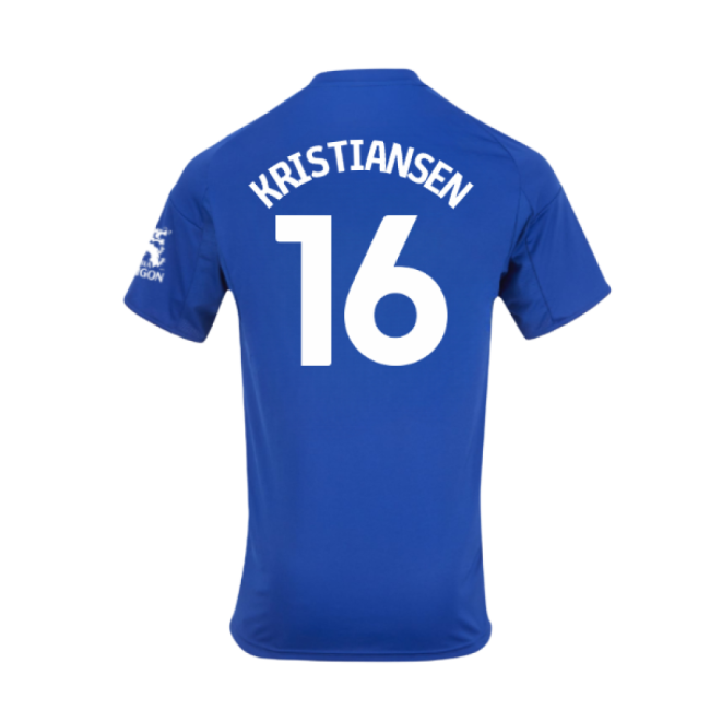 2025-2026 Leicester City Home Shirt - Kids (Kristiansen 16)