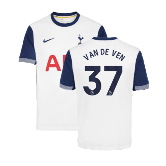 2024-2025 Tottenham Hotspur Home Kit (Van De Ven 37)