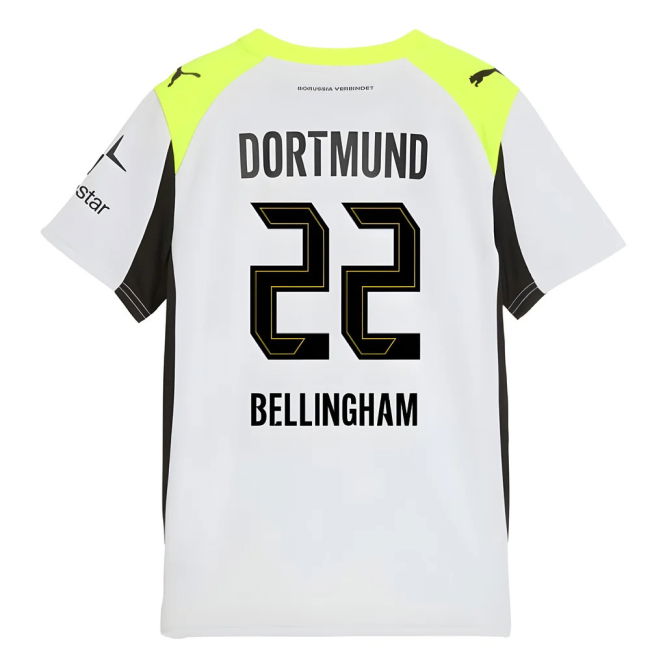 2025-2026 Borussia Dortmund Away Shirt (Kids) (Bellingham 22)